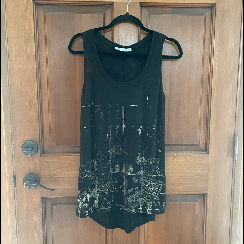 Maurices Black and Silver/Grey burnout tank. Size Medium